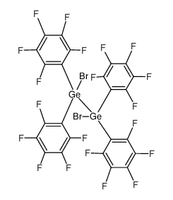 1,2-dibromo-1,1,2,2-tetrakis(perfluorophenyl)digermane结构式