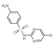 Benzenesulfonamide,4-amino-N-(5-bromo-2-pyrimidinyl)-结构式