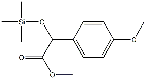 4-Methoxy-α-(trimethylsiloxy)benzeneacetic acid methyl ester structure