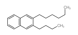 2-n-Butyl-3-n-hexylnaphthalene Structure