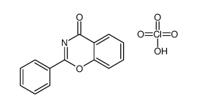 perchloric acid,2-phenyl-1,3-benzoxazin-4-one结构式