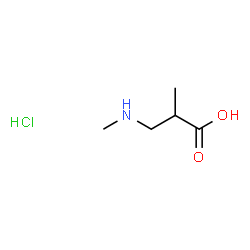 2-methyl-3-(methylamino)propanoic acid hydrochloride结构式