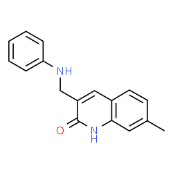 3-(Anilinomethyl)-7-methylquinolin-2(1H)-one structure