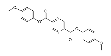 bis(4-methoxyphenyl) pyrazine-2,5-dicarboxylate结构式