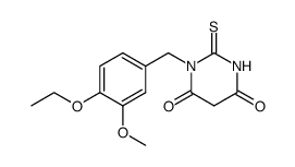 1-(4-ethoxy-3-methoxy-benzyl)-2-thioxo-dihydro-pyrimidine-4,6-dione结构式