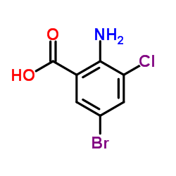 2-Amino-5-bromo-3-chlorobenzoic acid Structure