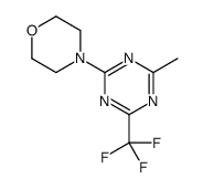 4-[4-methyl-6-(trifluoromethyl)-1,3,5-triazin-2-yl]morpholine结构式