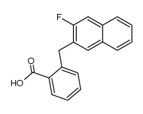 2-((3-fluoronaphthalen-2-yl)methyl)benzoic acid结构式