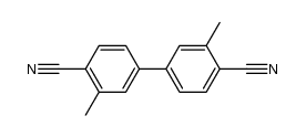 3,3'-dimethyl-biphenyl-4,4'-dicarbonitrile结构式