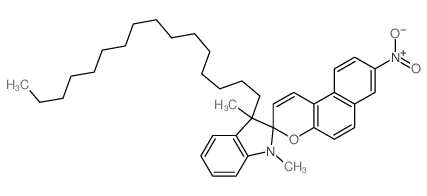 3'-hexadecyl-1',3'-dimethyl-8-nitrospiro[benzo[f]chromene-3,2'-indole] Structure