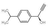 Benzenemethanol, alpha-ethynyl-4-(1-methylethyl)-, (alphaS)- (9CI) structure