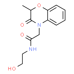 4H-1,4-Benzoxazine-4-acetamide,2,3-dihydro-N-(2-hydroxyethyl)-2-methyl-3-oxo-(9CI) structure
