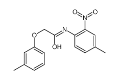 N-(4-methyl-2-nitrophenyl)-2-(3-methylphenoxy)acetamide结构式