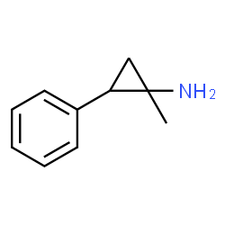 1-Methyl-2-phenylcyclopropanamine结构式