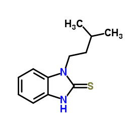 1-(3-Methyl-butyl)-1H-benzoimidazole-2-thiol结构式