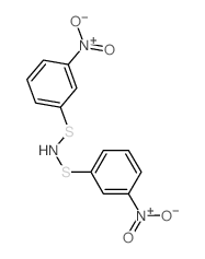 3-nitro-N-(3-nitrophenyl)sulfanyl-benzenesulfenamide结构式