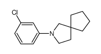 2-(3-chlorophenyl)-2-azaspiro[4.4]nonane结构式