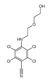 2,3,5,6-tetrachloro-4-[2-(2-hydroxyethoxy)ethylamino]benzonitrile结构式