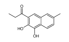 1-(3,4-dihydroxy-7-methylnaphthalen-2-yl)propan-1-one结构式