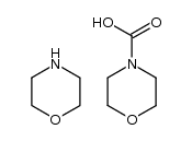 morpholinium-1-morpholinecarboxylate结构式
