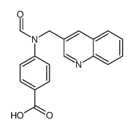 4-[formyl(quinolin-3-ylmethyl)amino]benzoic acid Structure