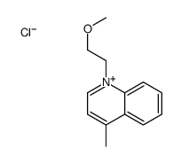 1-(2-methoxyethyl)-4-methylquinolin-1-ium,chloride结构式