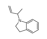 1-but-3-en-2-yl-2,3-dihydroindole结构式