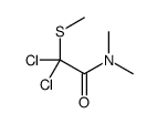 2,2-dichloro-N,N-dimethyl-2-methylsulfanylacetamide结构式