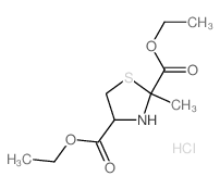 diethyl 2-methylthiazolidine-2,4-dicarboxylate structure