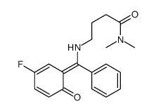 4-[[(Z)-(3-fluoro-6-oxocyclohexa-2,4-dien-1-ylidene)-phenylmethyl]amino]-N,N-dimethylbutanamide Structure