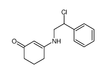 3-[(2-chloro-2-phenylethyl)amino]cyclohex-2-en-1-one Structure
