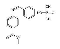 methyl 4-(benzylideneamino)benzoate,phosphoric acid结构式