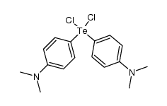 Bis[p-(dimethylamino)phenyl]tellurium dichloride Structure