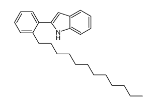 2-(2-dodecylphenyl)-1H-indole结构式
