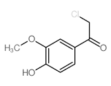 2-chloro-1-(4-hydroxy-3-methoxy-phenyl)ethanone structure