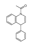 1-acetyl-1,4-dihydro-4-phenylquinoline Structure