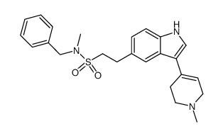 2-[3-(1-methyl-1,2,3,6-tetrahydropyridin-4-yl)-1H-indol-5-yl]ethanesulfonic acid benzylmethylamide结构式