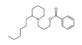 3-(2-Hexylpiperidino)propyl=benzoate Structure