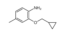 Benzenamine, 2-(cyclopropylmethoxy)-4-methyl- (9CI) Structure