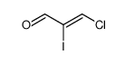 3-chloro-2-iodo-propenal Structure