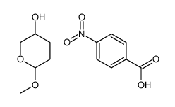 6-methoxyoxan-3-ol,4-nitrobenzoic acid结构式