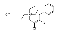 (2,3-dichloro-4-phenylbut-2-enyl)-triethylazanium,chloride Structure