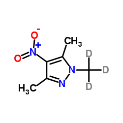 3,5-Dimethyl-1-(2H3)methyl-4-nitro-1H-pyrazole Structure