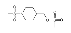 (1-(methanesulfonyl)piperidin-4-yl)methyl methanesulfonate结构式