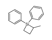 1,1-diphenyl-2-methyl-1-silacyclobutane Structure