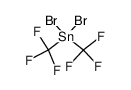 bis(trifluoromethyl)dibromostannane结构式