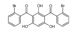 [3-(2-bromobenzoyl)-2,4,6-trihydroxyphenyl]-(2-bromophenyl)methanone结构式