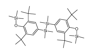 1,2-bis(3,5-di-tert-butyl-4-((trimethylsilyl)oxy)phenyl)-1,1,2,2-tetramethyldisilane结构式