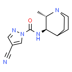 1H-Pyrazole-1-carboxamide,4-cyano-N-[(2S,3R)-2-methyl-1- structure