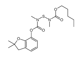 pentyl N-[(2,2-dimethyl-3H-1-benzofuran-7-yl)oxycarbonyl-methylamino]sulfanyl-N-methylcarbamate Structure